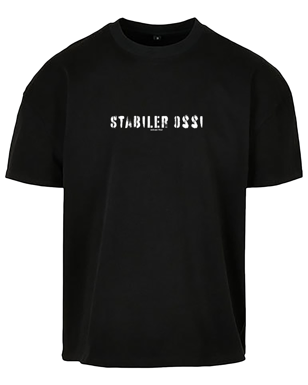 Aim Music - "Stabiler Ossi" Oversized Shirt [black]