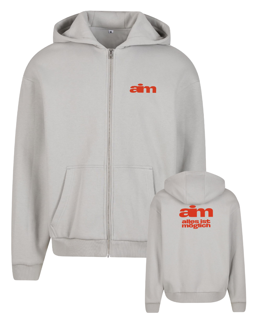 Aim Music - aim Logo Fluffy Zip-Hoodie [asphalt]
