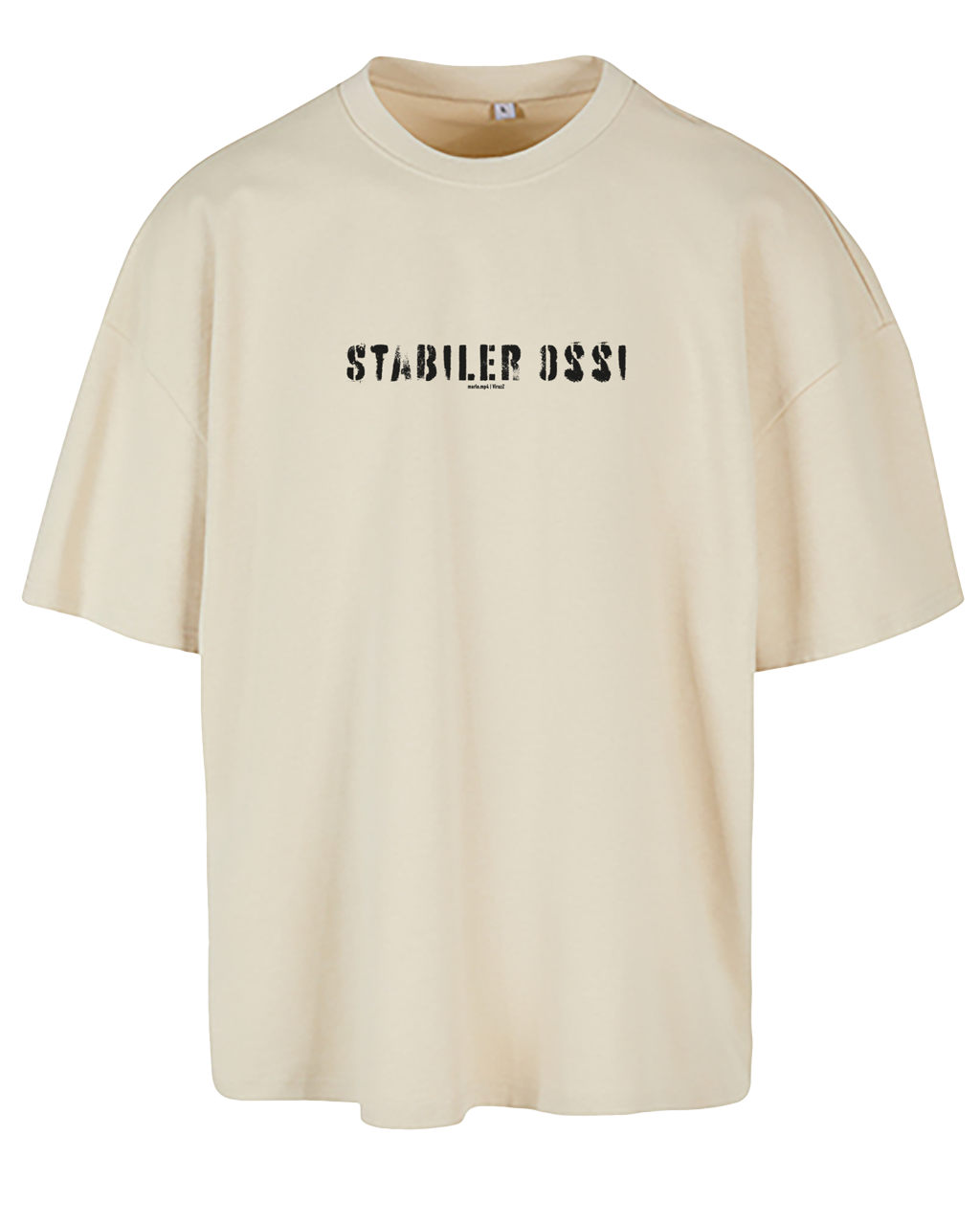 Aim Music - "Stabiler Ossi" Oversized Shirt [beige]